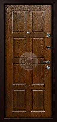 входная дверь с терморазрывом, отделка — массив дерева - внутренняя часть двери ДВ-461