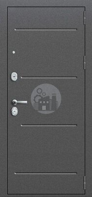 металлическая дверь с зеркалом (порошковое напыление и мдф «винорит»)-ДВ-635
