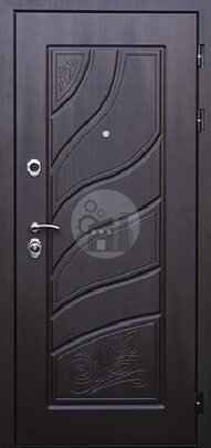 Металлическая дверь с отделкой темным Vinorit-ДВ-392